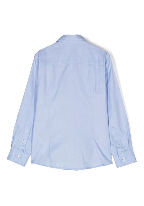 Camicia con logo PAOLO PECORA KIDS | PP3816AZZURRO